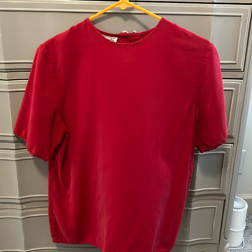Red blouse